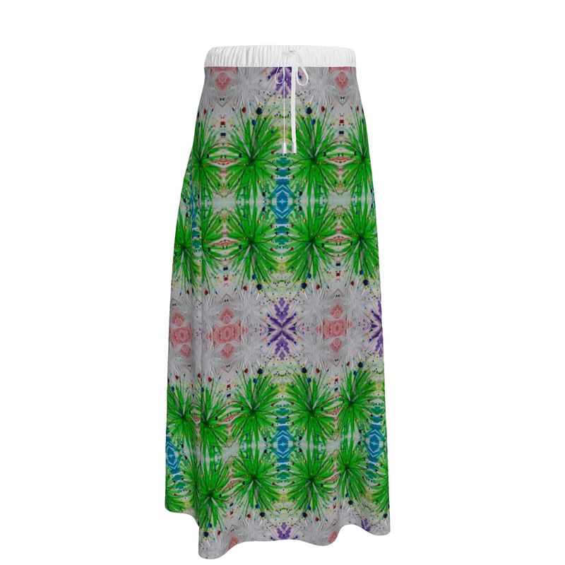 Esu Chaos Maxi Skirt Mostly Green