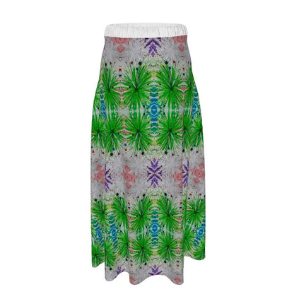 Esu Chaos Maxi Skirt Mostly Green