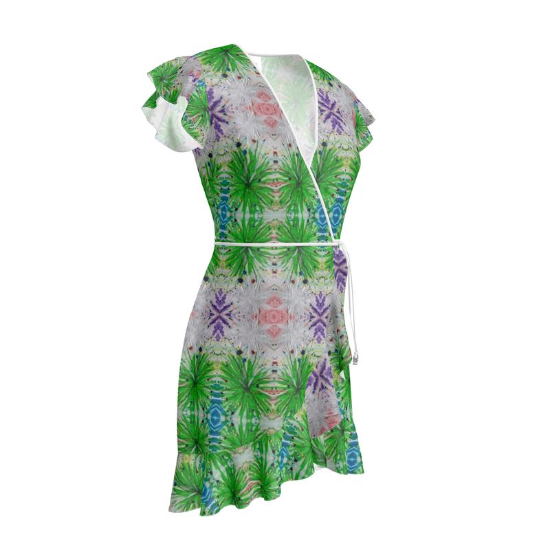 Esu Chaos Tea Dress Mostly Green