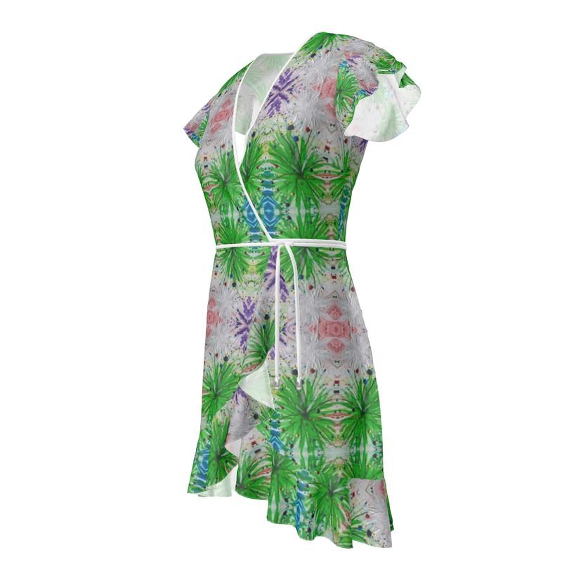 Esu Chaos Tea Dress Mostly Green