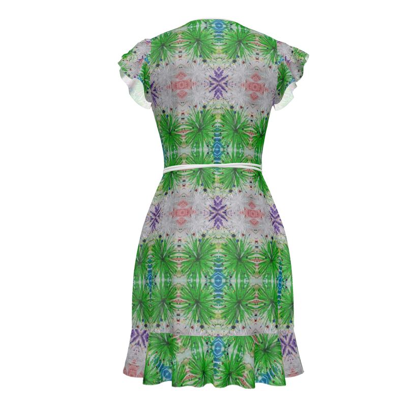 Esu Chaos Tea Dress Mostly Green