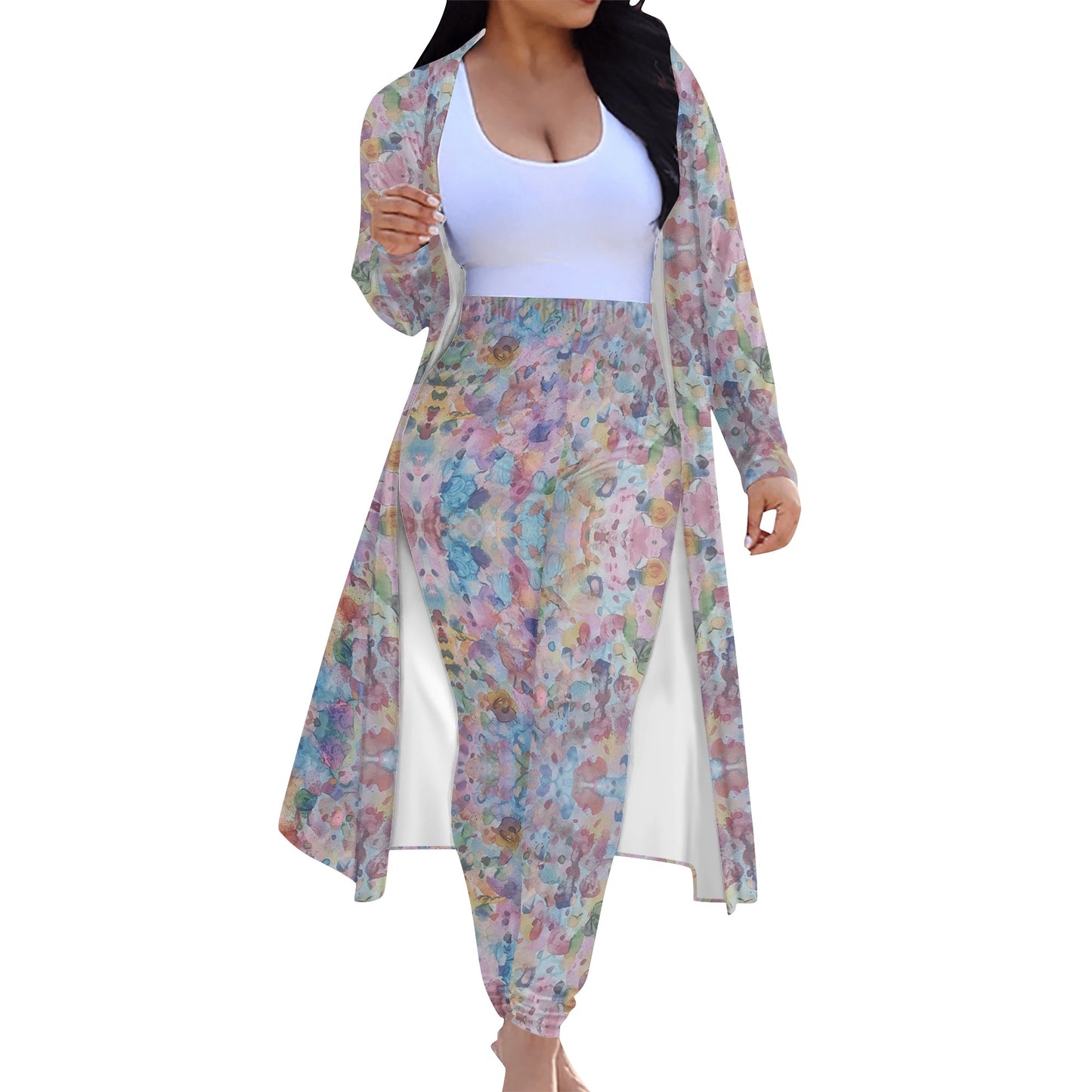 Egun Masquerade Long Sleeve Cardigan & Leggings