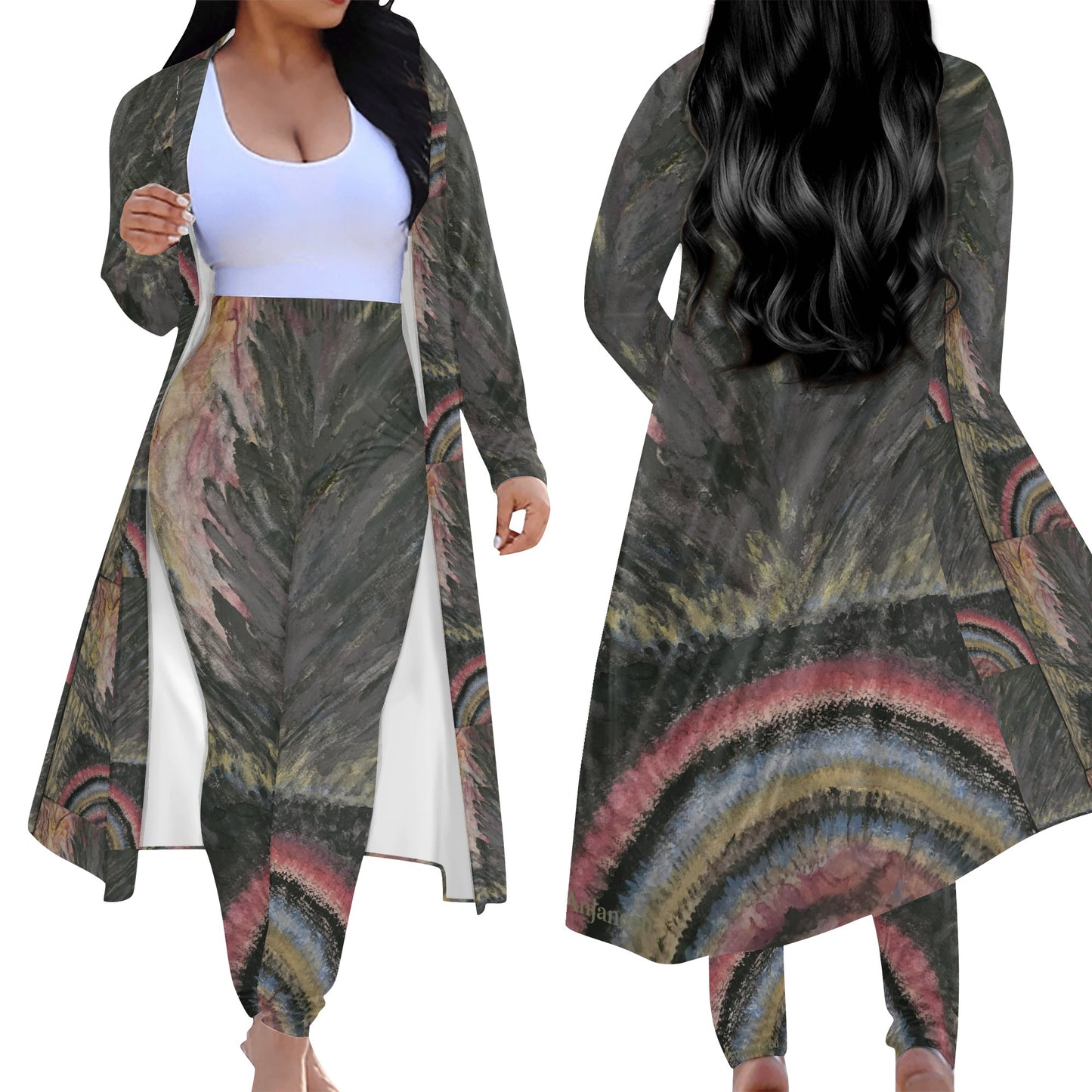 Ogun Speaks Long Sleeve Cardigan & Leggings