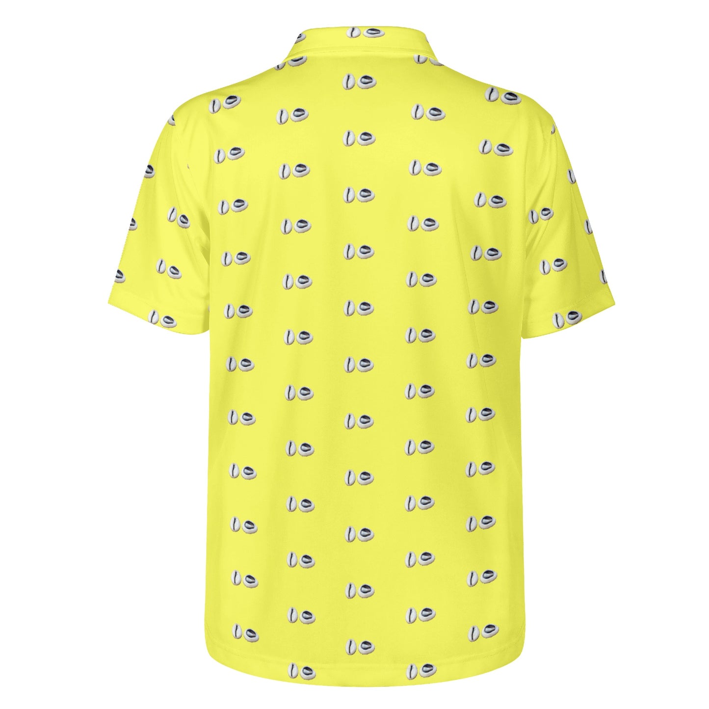 Caracol de Yemaya Yellow Mens Polo Shirt