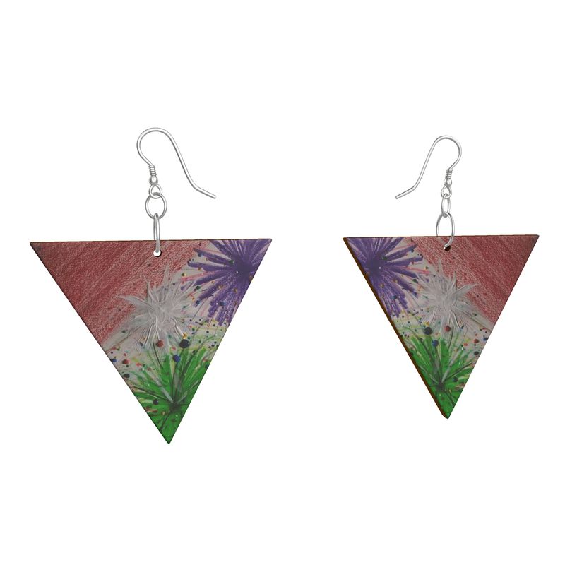 Esu Chaos Wooden Earrings