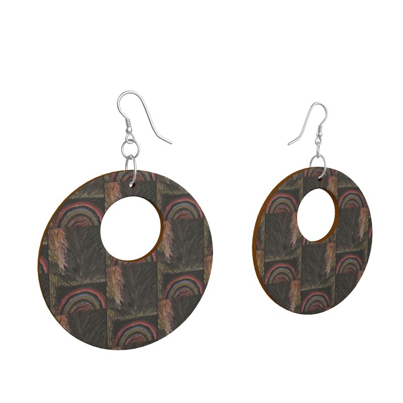 Ogun Speaks Wooden Earrings