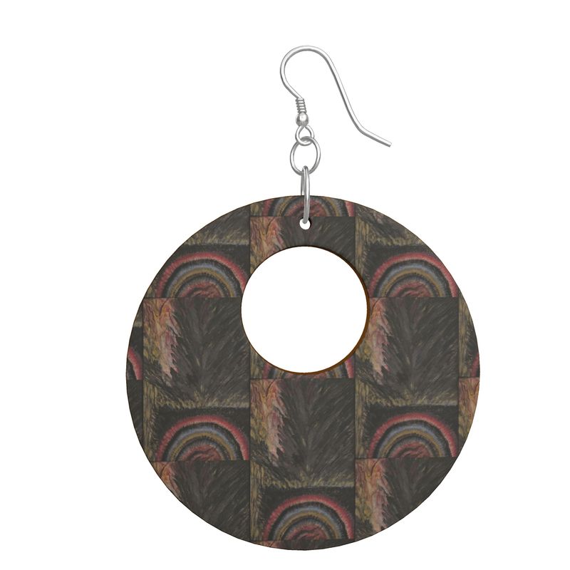 Ogun Speaks Wooden Earrings