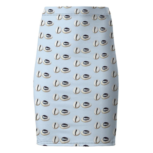 Caracol de Yemaya Pencil Skirt