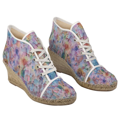 Egun Masquerade Ladies Wedge Espadrilles