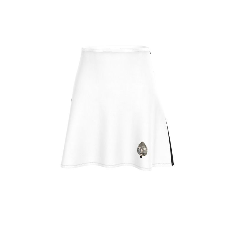 3rd Option White&Black Flared Skirt