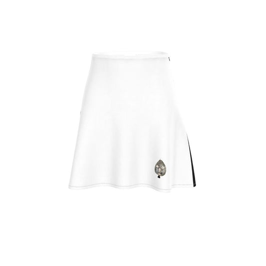 3rd Option White&Black Flared Skirt