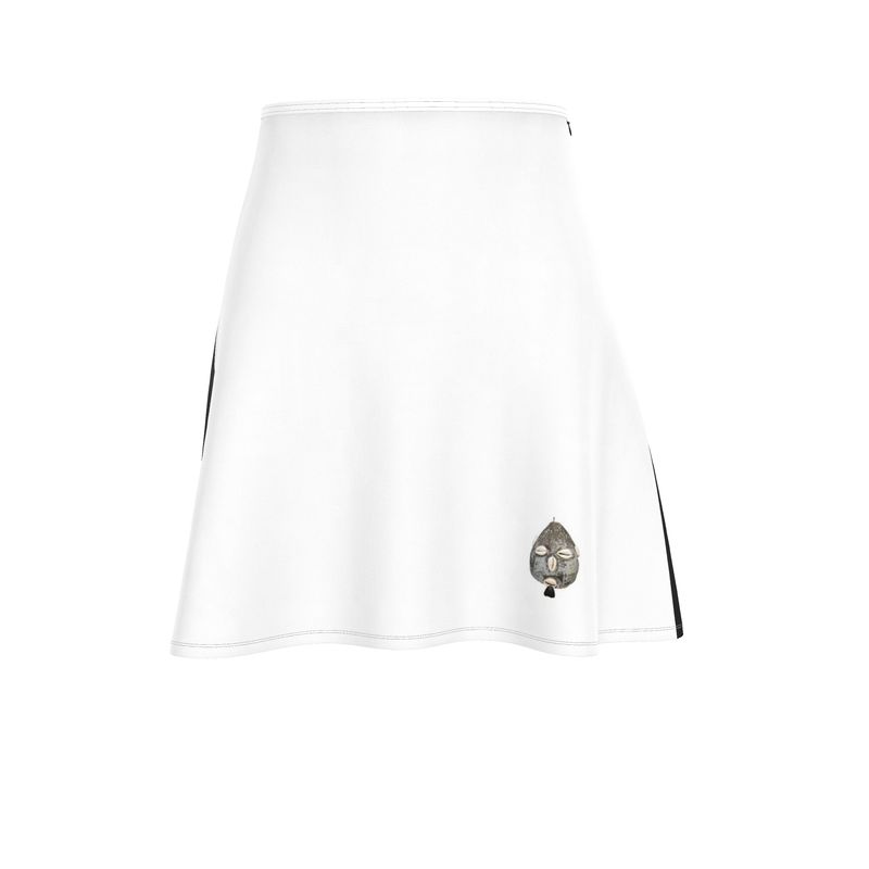 3rd Option White&Black Flared Skirt