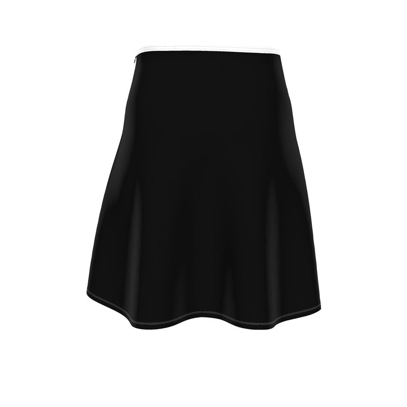 3rd Option White&Black Flared Skirt