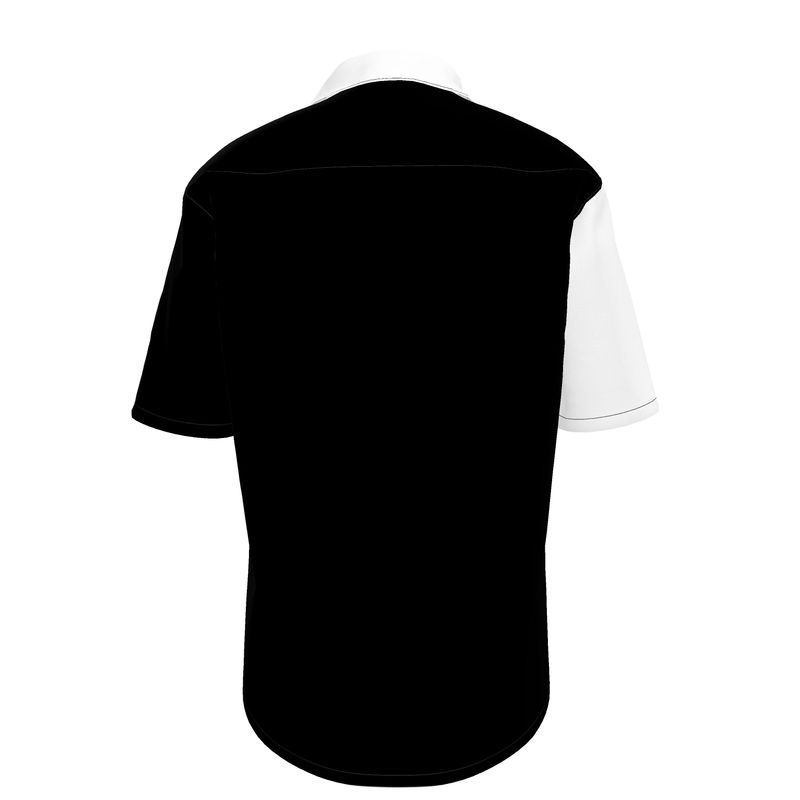 3rd Option White&Black Men's Short Sleeve Shirt